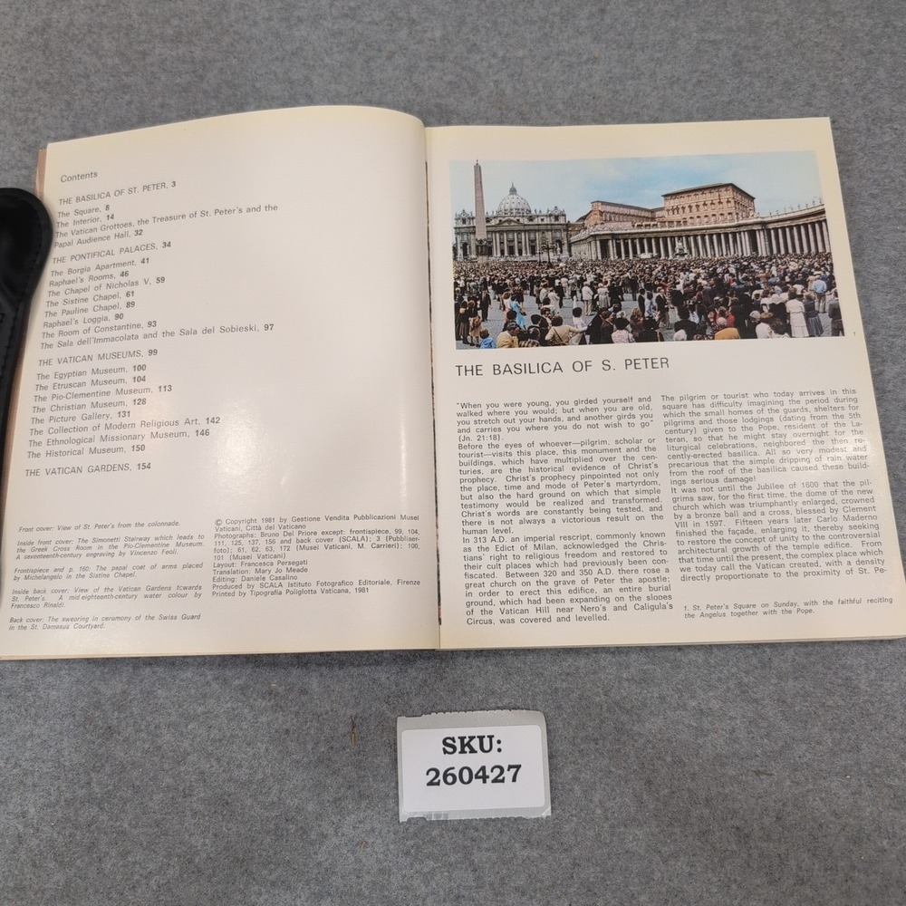 Vatican City Monumenti Musei e Gallerie Pontificie Francesco Roncalli 1981 Book - Picture 4 of 4